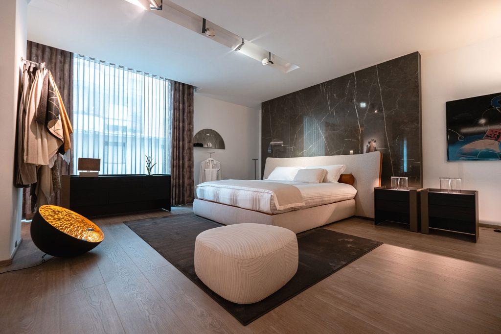 2c arredamenti showroom Dove Abita il Design camera da letto