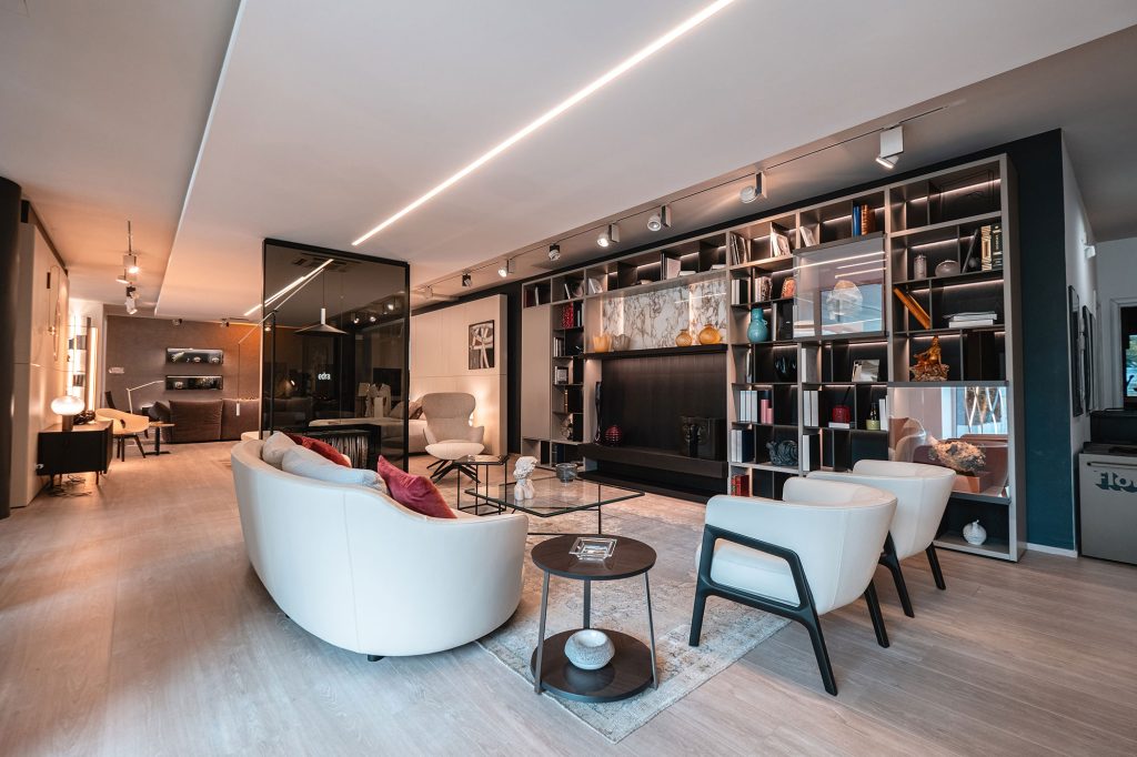 2c arredamenti showroom Dove Abita il Design livingroom composizioni soggiorno